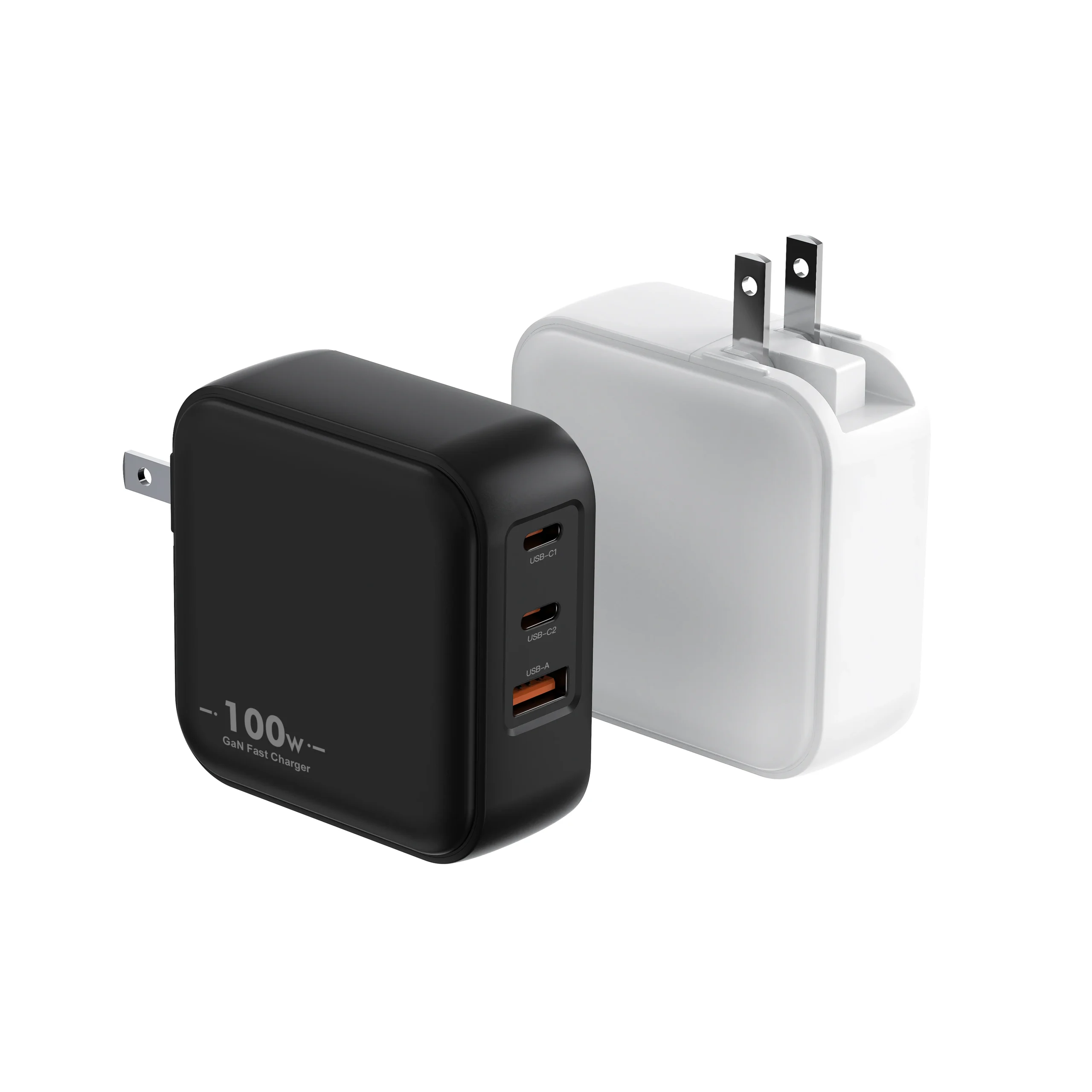 Chargeur Rapide GaN 100W 3 Ports USB-C + USB-A | PD 3.0 PPS QC3.0 | Compatible iPhone & Samsung