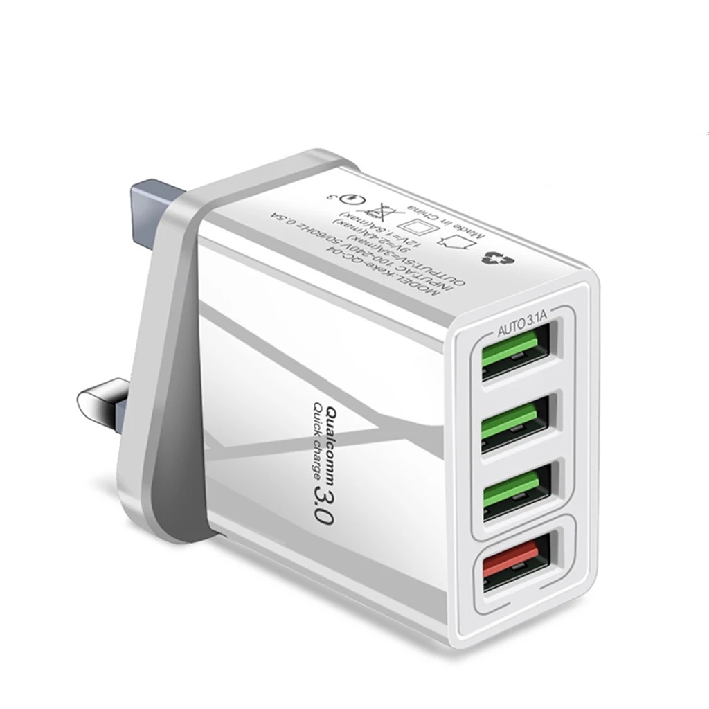 Chargeur Rapide Multi-Port USB Type-C QC3.0 PD 20W – 4 USB + 3 Type-C