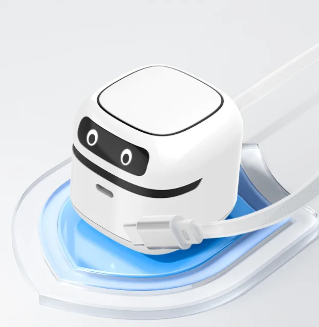 Chargeur GaN PD 65W Design Robot avec Câble Extensible – Charge Rapide Ultracompacte