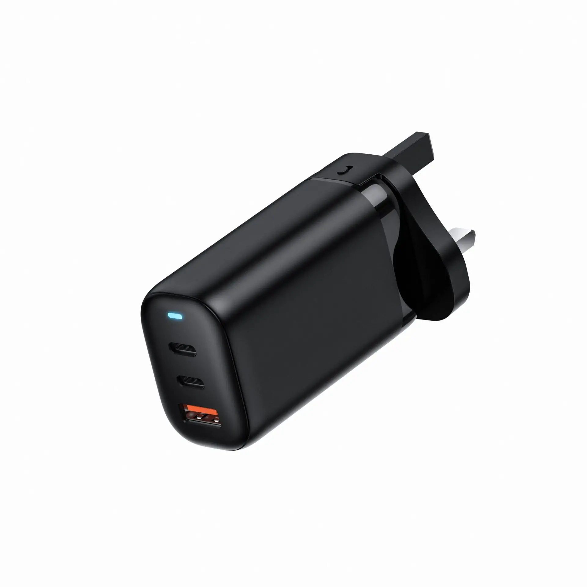 Chargeur GaN 65W ILEPO I40 – 3 Ports (USB + 2 USB-C) Charge Rapide PD QC3.0
