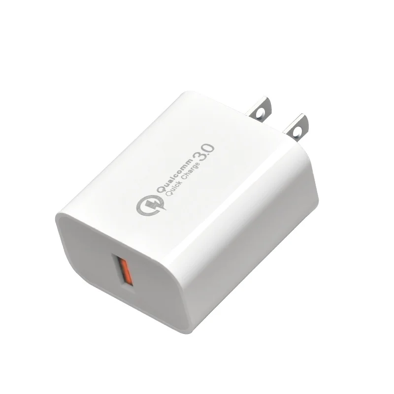Chargeur Rapide 18W USB QC3.0 Adaptateur Secteur Multi-Prises US/EU/UK