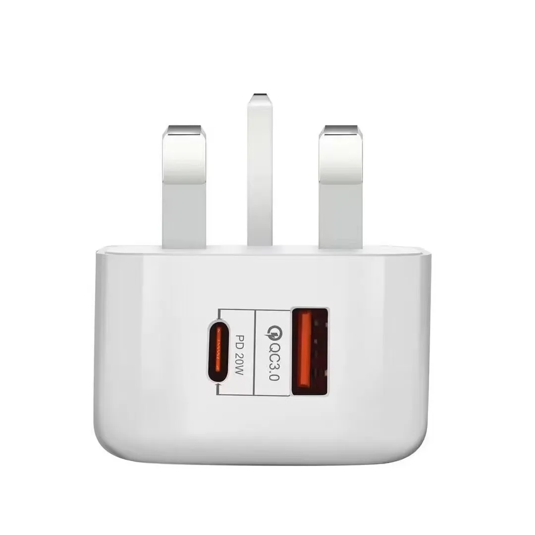 Chargeur Rapide ILEPO 20W PD USB-C | QC3.0 | Universel Téléphone Tablette Montre