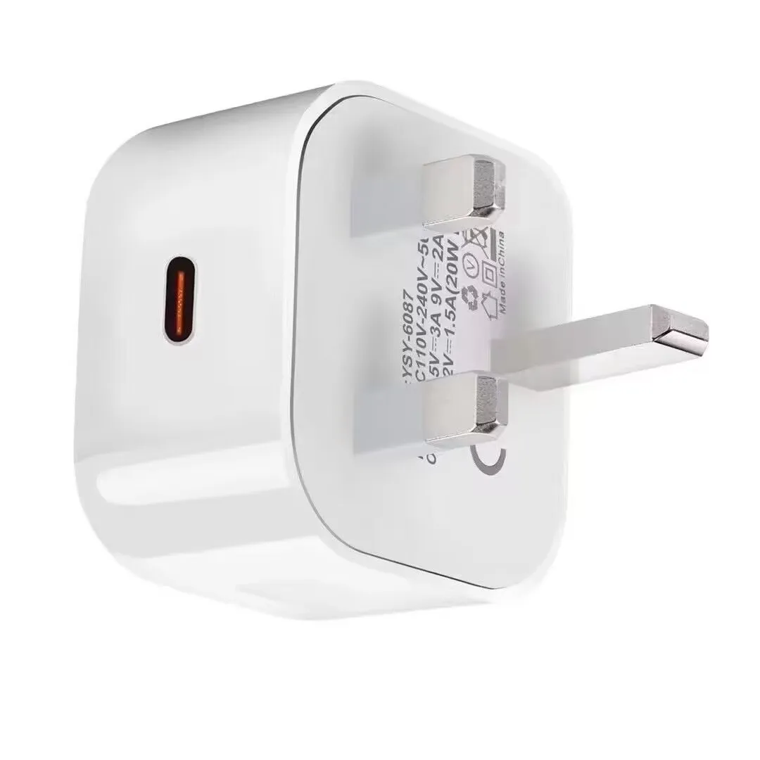 Chargeur Rapide ILEPO 20W PD USB-C | QC3.0 | Universel Téléphone Tablette Montre