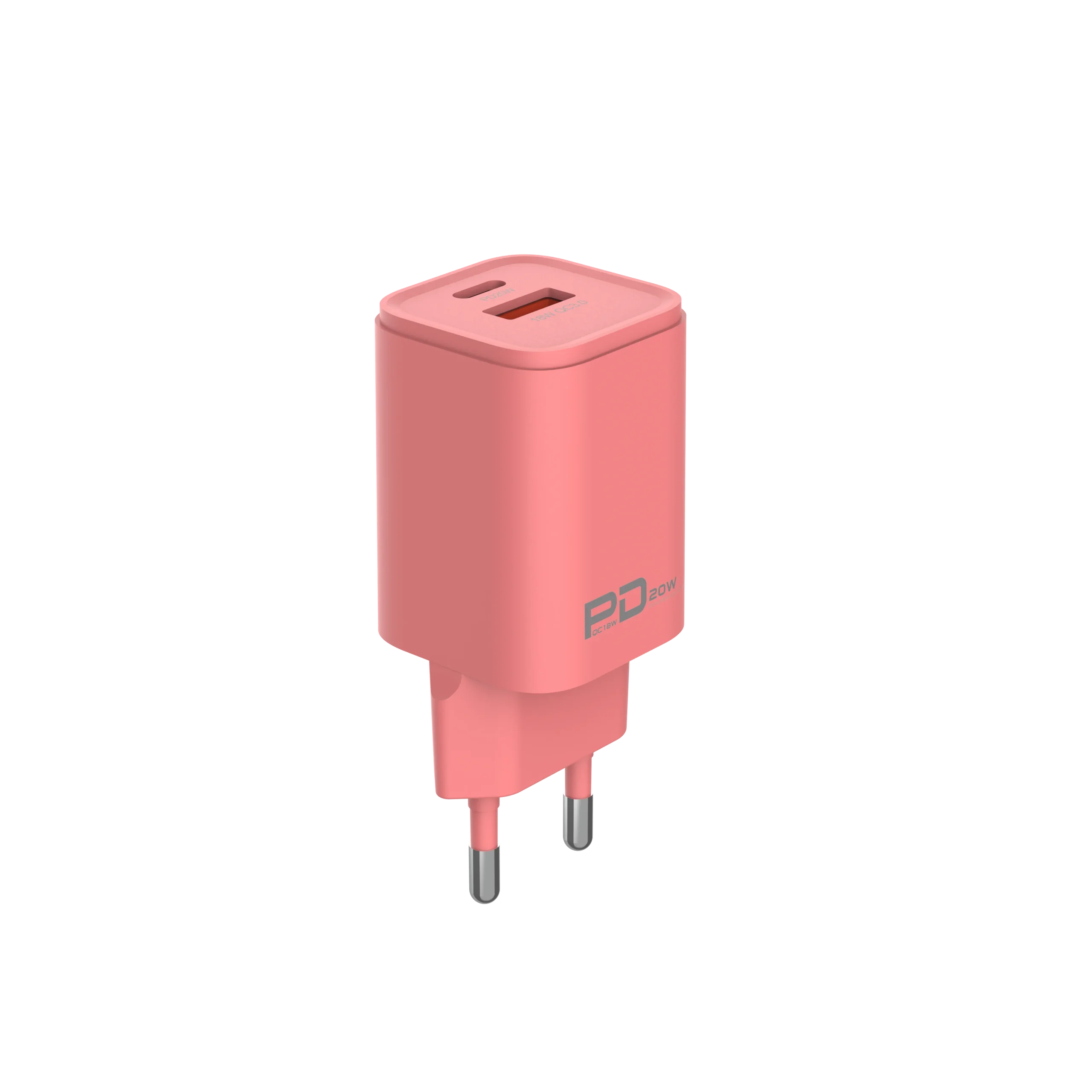 Chargeur Rapide Double Port USB-C PD 20W + USB-A QC3.0 Macaron – Charge Ultra Rapide