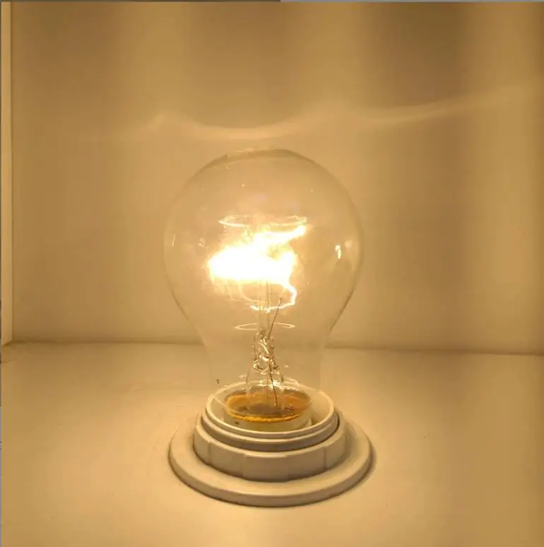 Ampoule Edison Rétro E26 A19 40W/60W/100W 2700K Verre Transparent – Lumière Chaude Style Vintage