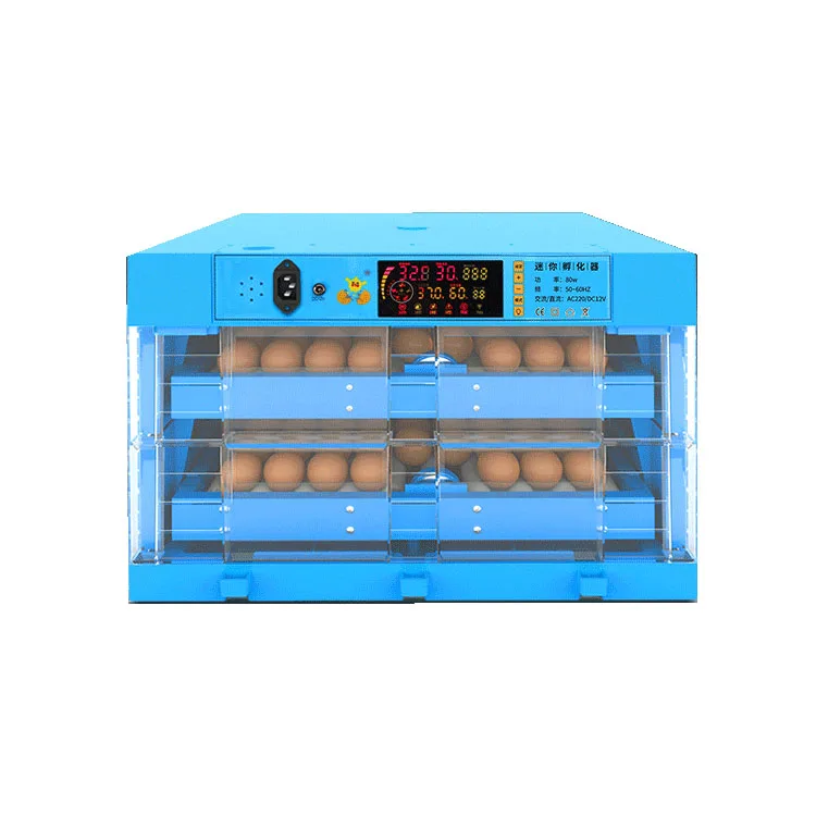 Incubateur d'Œufs Automatique 64 Œufs – Taux d'Éclosion 98% | Double Alimentation 110-220V/12V