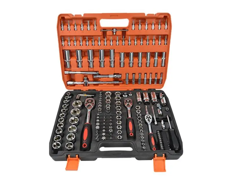 Kit d'outils de réparation auto 216 pièces - Acier Chrome Vanadium