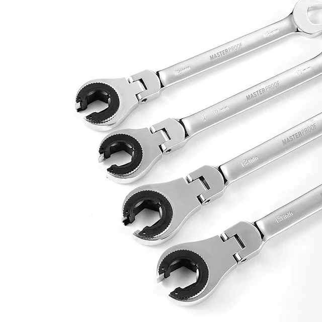 Clé à Cliquet Rotative Tube Ouvert MAISIDE 8-19mm – 72 Dents Acier Chrome
