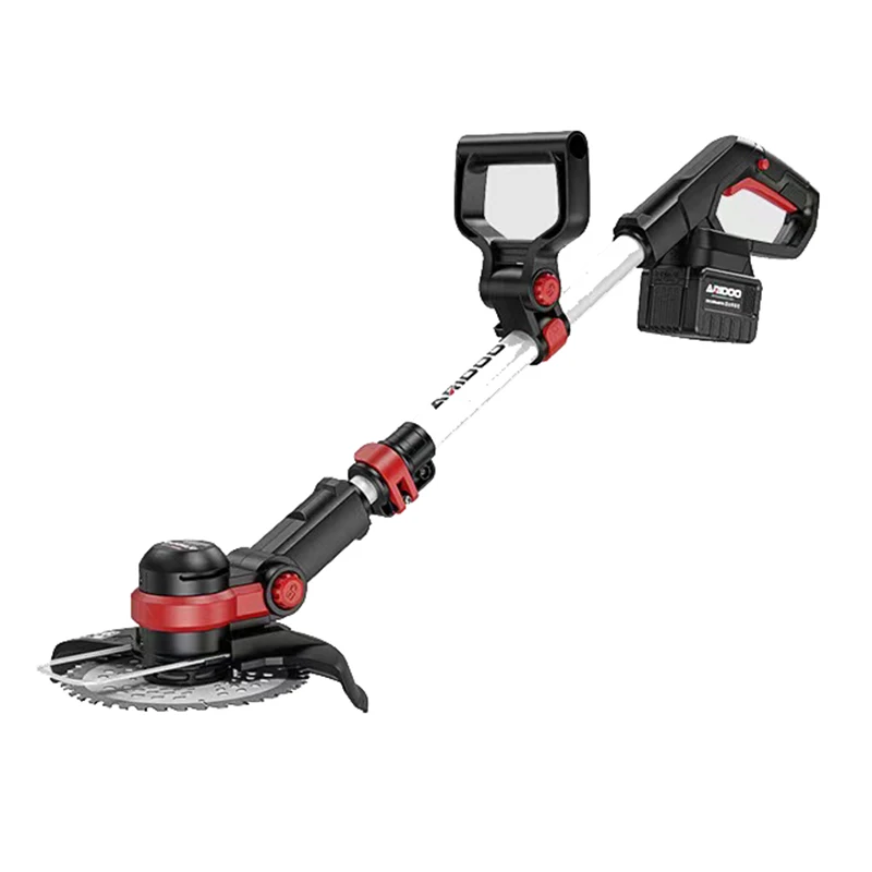 Tondeuse à Gazon Électrique Portable 1800W – Coupe-Brosse Télescopique Rechargeable