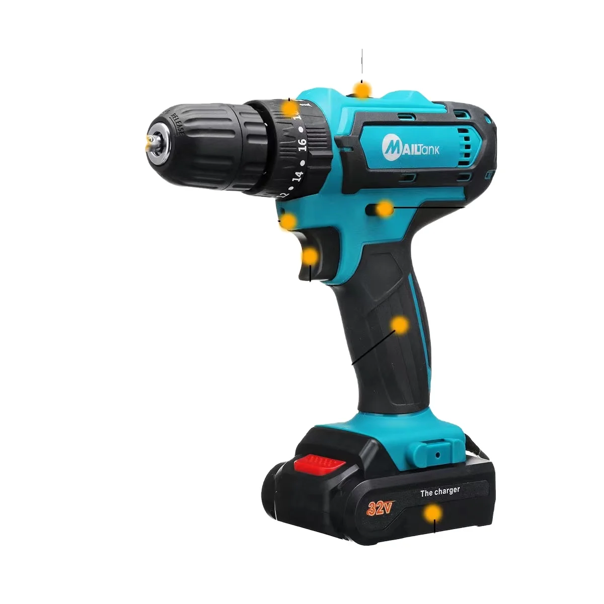 Perceuse Sans Fil 32V Moteur Brushless – Légère, Puissante & Rechargeable