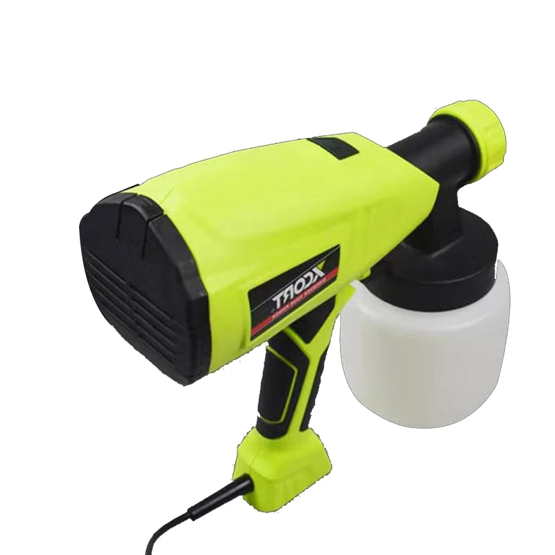 Pistolet Pulvérisateur Électrique XCORT 500W – Buse Double 1.8/2.6mm, Godet 800ml