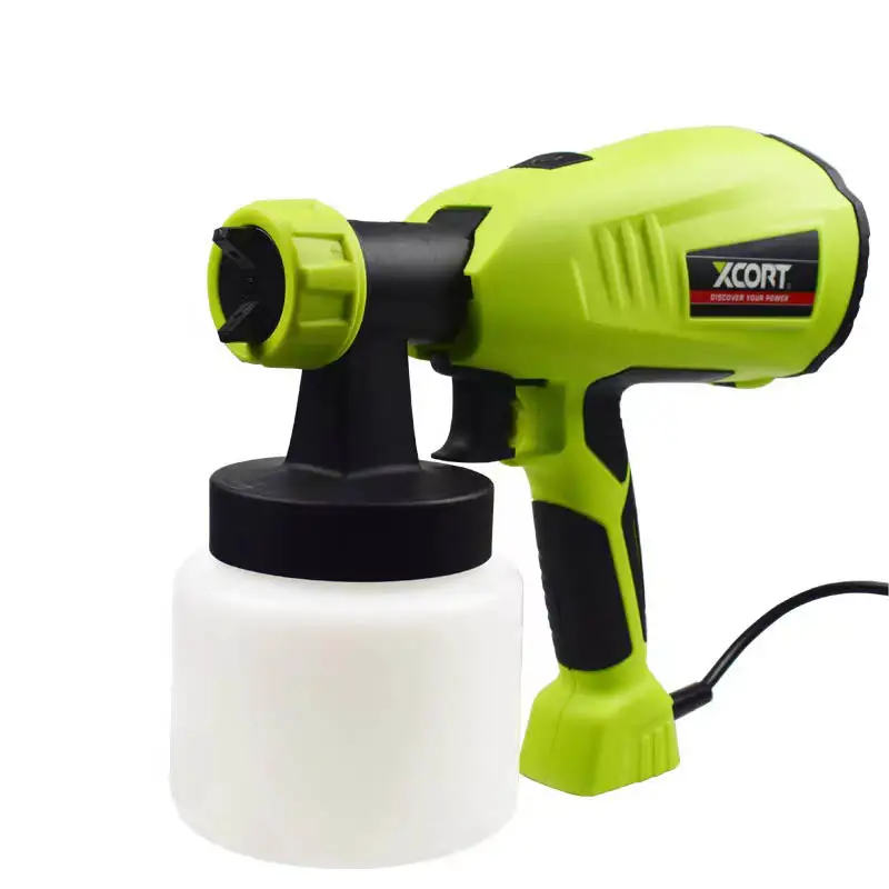 Pistolet de Pulvérisation Électrique XCORT 500W – Godet 800ml, Buse Double