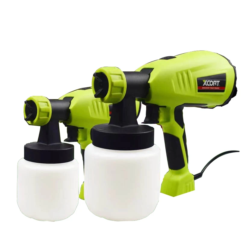 Pistolet de Pulvérisation Électrique XCORT 500W – Godet 800ml, Buse Double