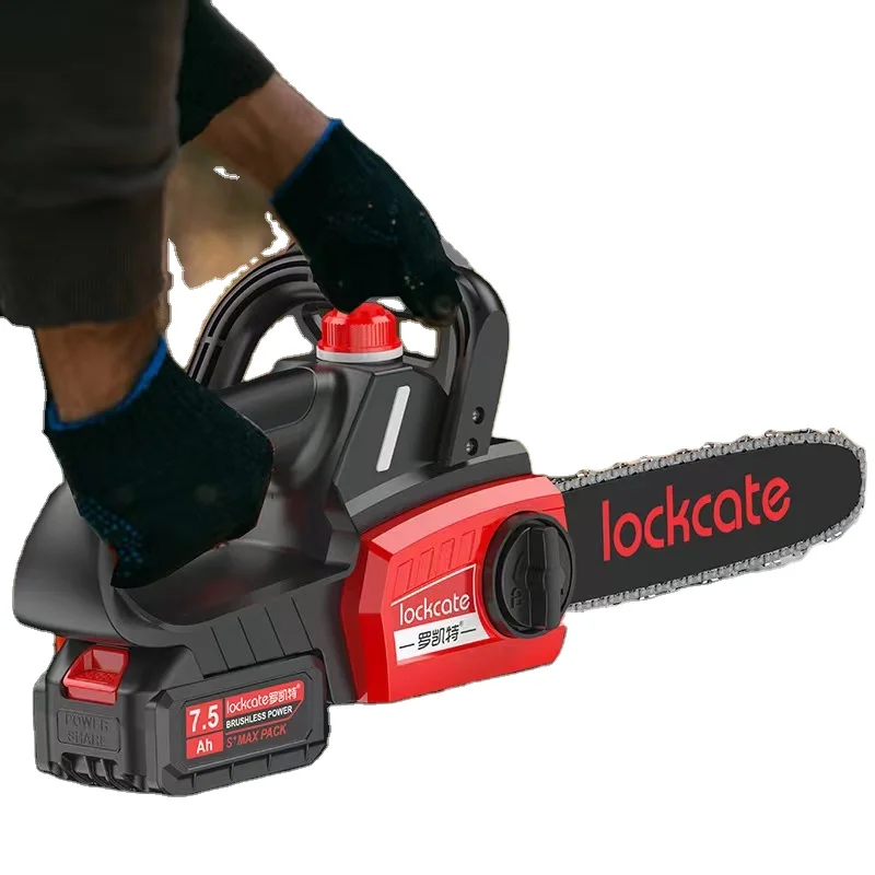 DEKO Scie à Chaîne Électrique Sans Fil 21V 1000W – Lame 24cm, Batterie Lithium Rechargeable