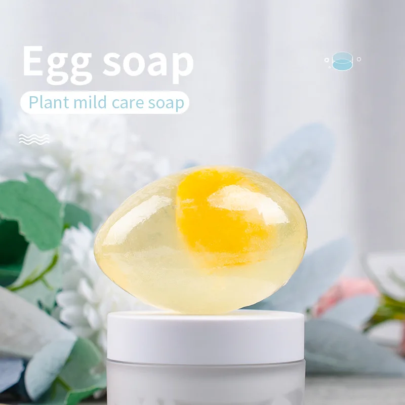 Savon à l'Œuf & Collagène Blanchissant – Nettoyant Visage & Corps 80g