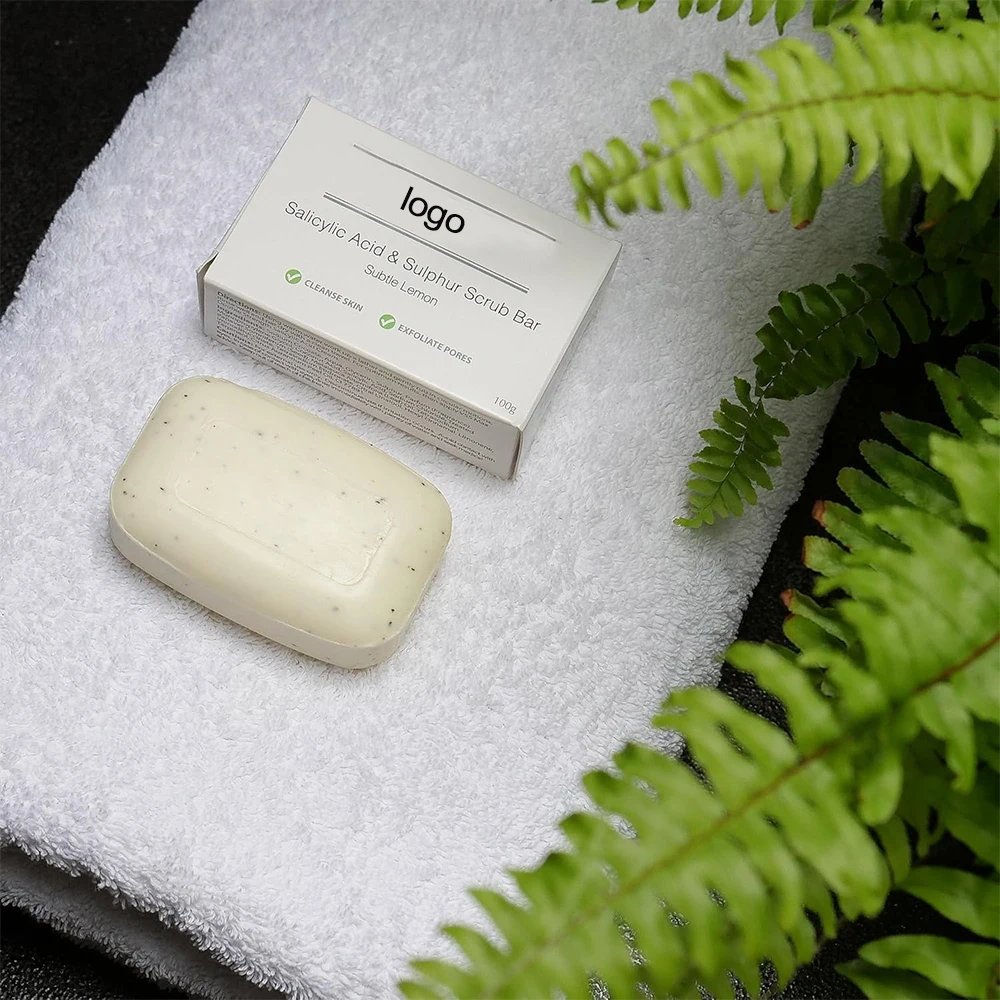 Savon Anti-Acné Soufre + Acide Salicylique + Huile d'Arbre à Thé – Pores Nets & Peau Claire