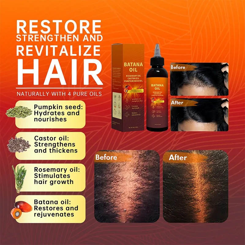 Huile Batana 100% Pure – Croissance, Anti-Chute & Réparation Capillaire Naturelle