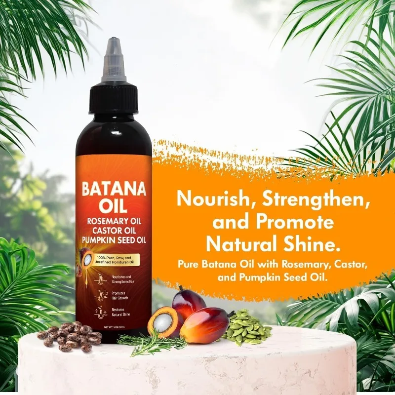 Huile Batana 100% Pure – Croissance, Anti-Chute & Réparation Capillaire Naturelle