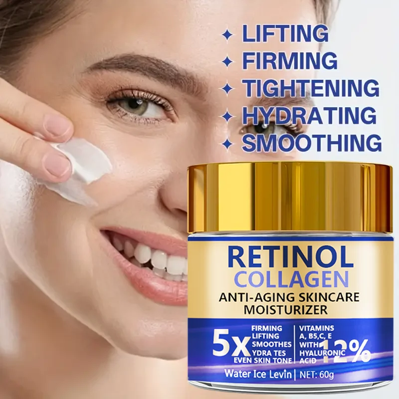 Crème Visage Rétinol & Collagène Anti-Âge Hydratante Raffermissante 60g