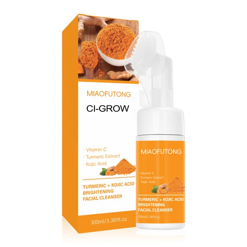 Mousse Nettoyante au Curcuma – Anti-Acné, Contrôle Sébum & Éclat du Visage 100ml