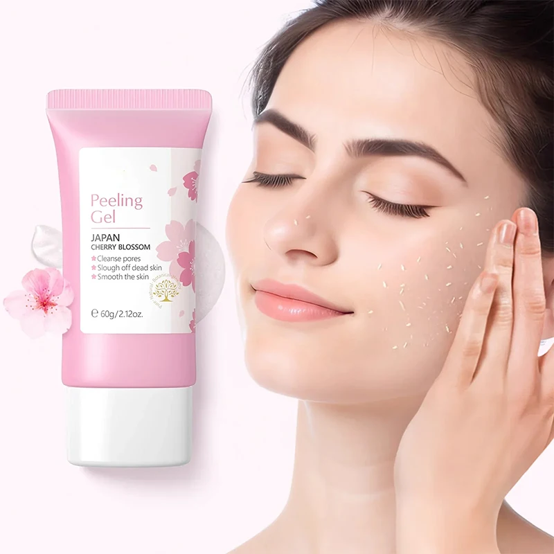 Gel Exfoliant Visage Sakura 60g – Nettoyant Purifiant Hydratant & Éclat