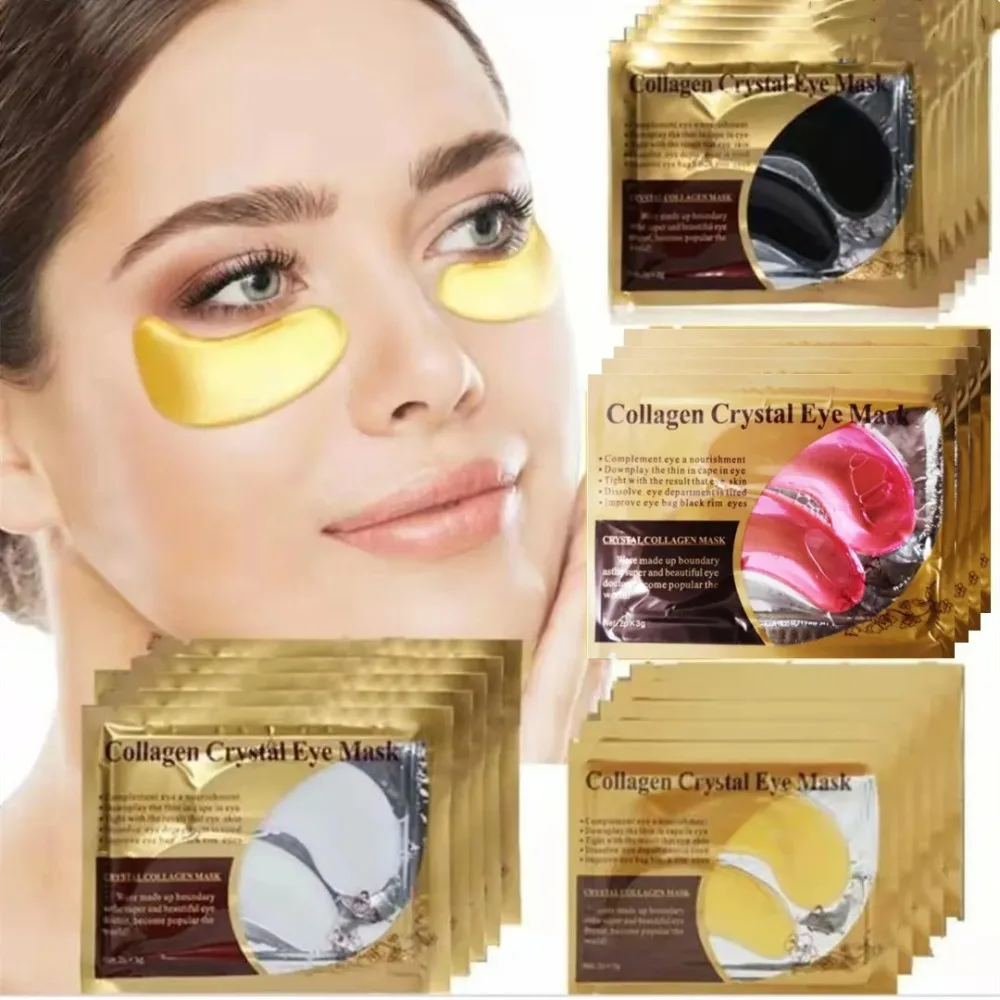 Patchs Yeux Cristaux de Collagène Doré – Anti-Âge, Hydratant & Raffermissant