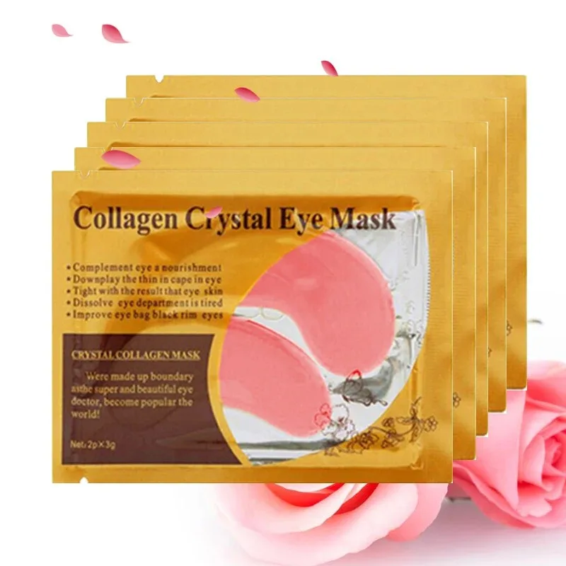 Patchs Yeux Cristaux de Collagène Doré – Anti-Âge, Hydratant & Raffermissant