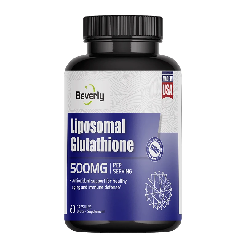 Capsules Glutathion Liposomal 500mg Beverly – Éclat de Peau, Anti-âge & Détox | 60 Capsules