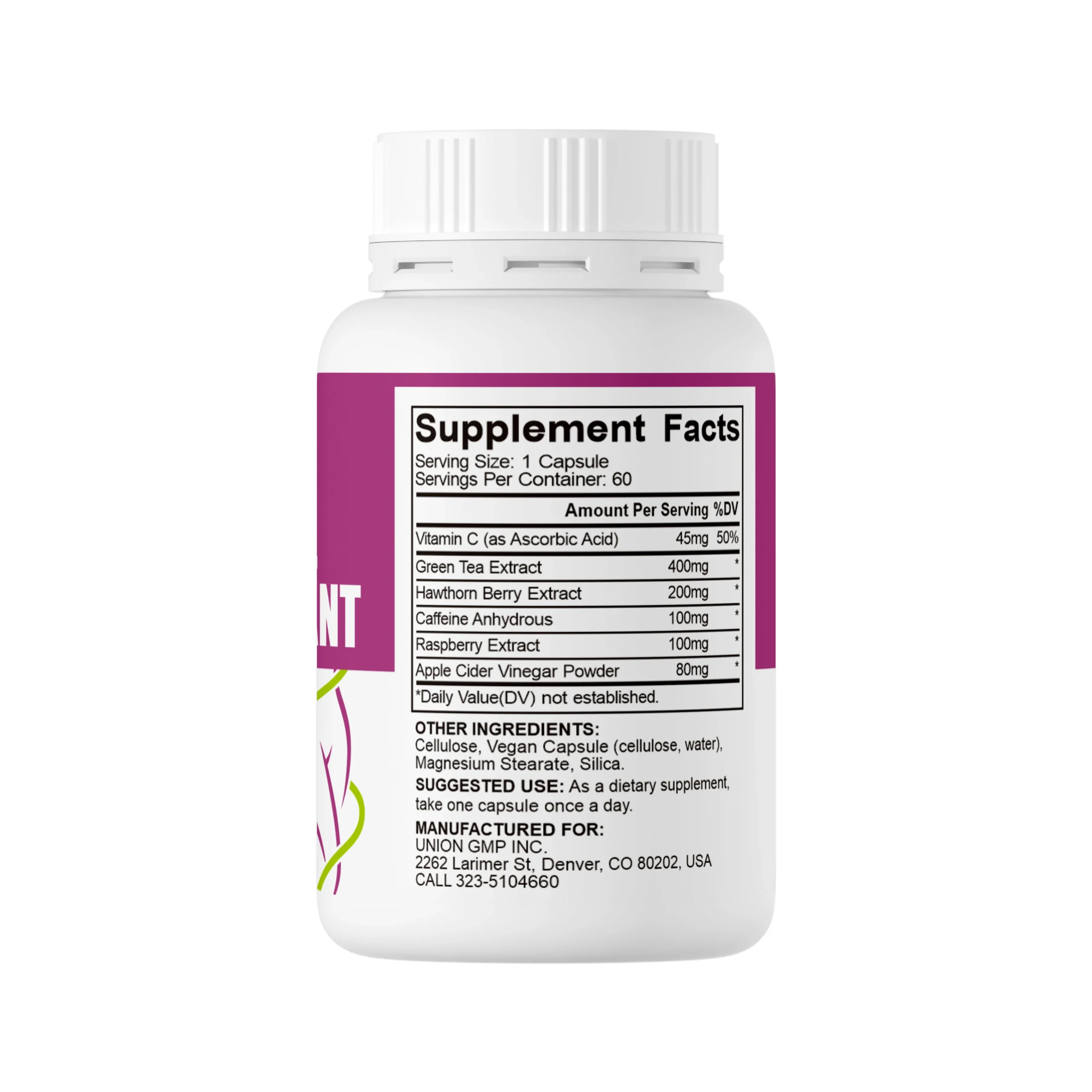 Beverly Complément Minceur Thé Vert – Brûle Graisse & Coupe-Faim | 60 Capsules