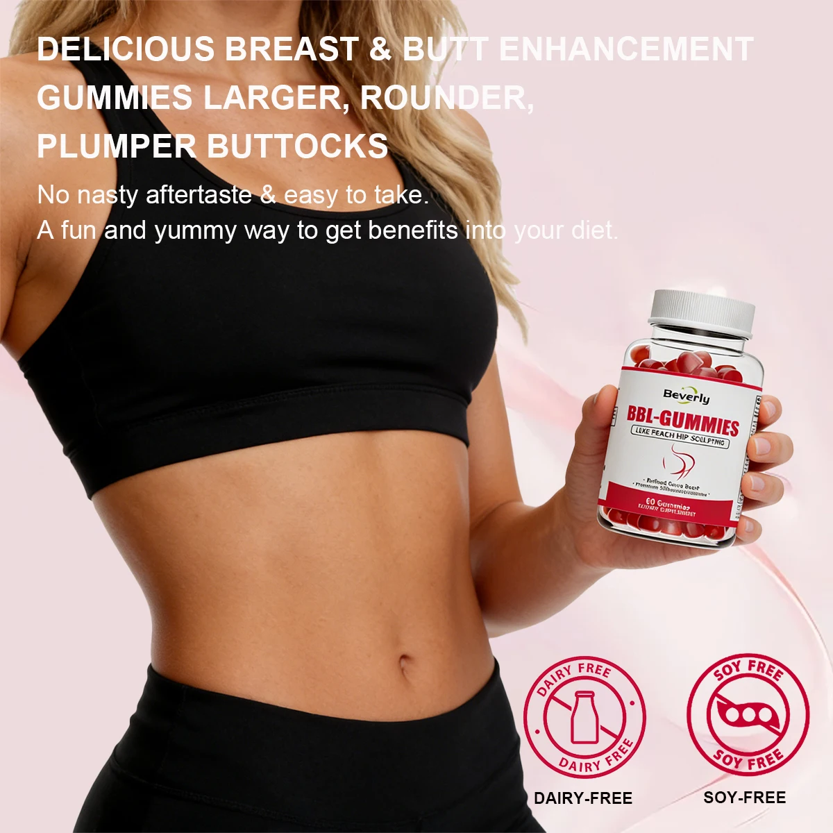 Gummies Beverly BBL Maca – Fesses, Hanches & Énergie | Vegan 60 Gommes