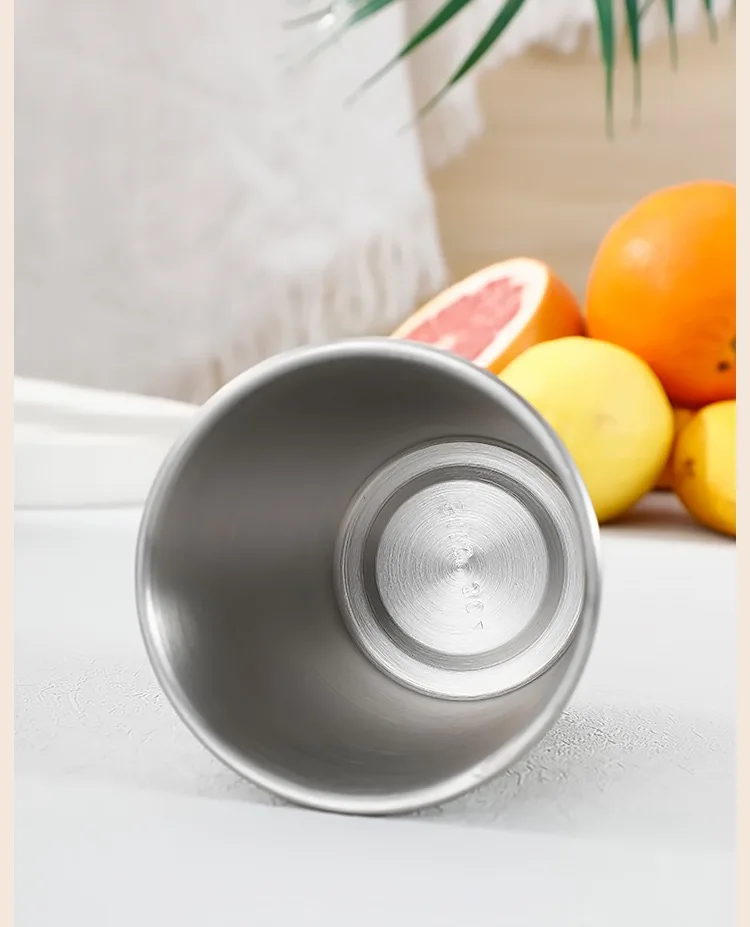 Tasse en Acier Inoxydable 304 – Légère, Empilable & Polyvalente | Bar, Camping, Bureau