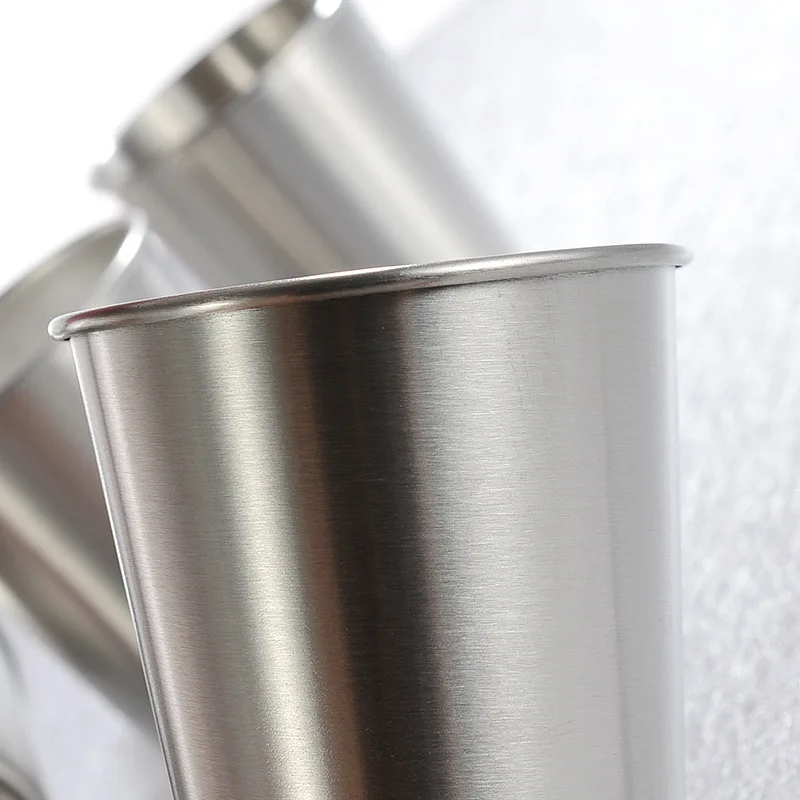 Tasse en Acier Inoxydable 304 – Légère, Empilable & Polyvalente | Bar, Camping, Bureau
