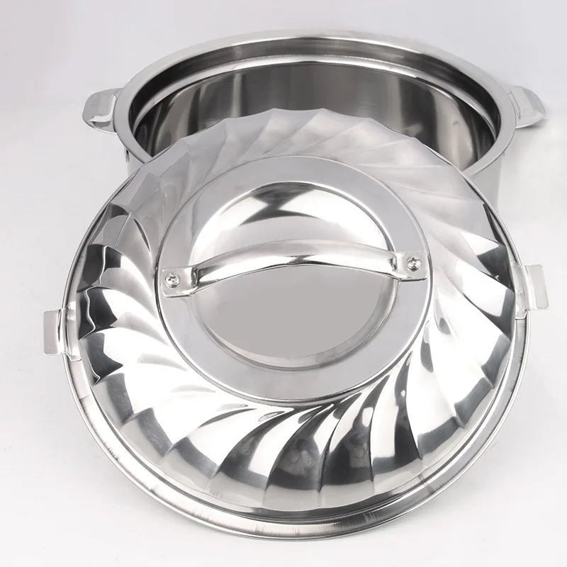 Ensemble de 3 marmites isothermes inox double paroi – Maintien au chaud longue durée