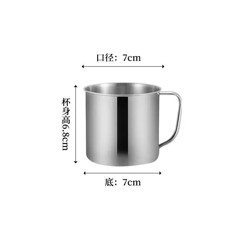 Gobelet Inox avec Poignée 200ml – Tasse Café/Thé Professionnelle Hôtel Restaurant