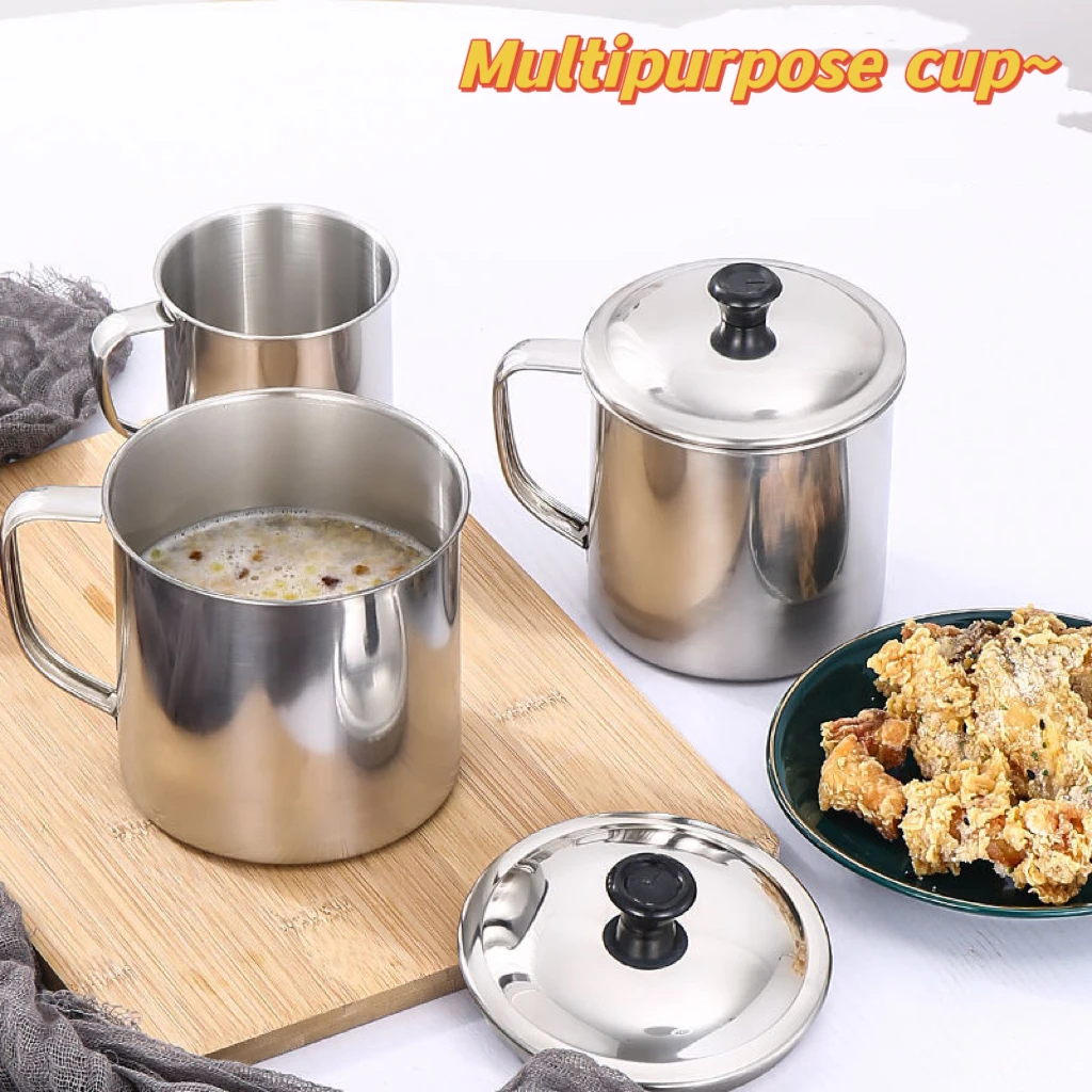 Gobelet Inox avec Poignée 200ml – Tasse Café/Thé Professionnelle Hôtel Restaurant
