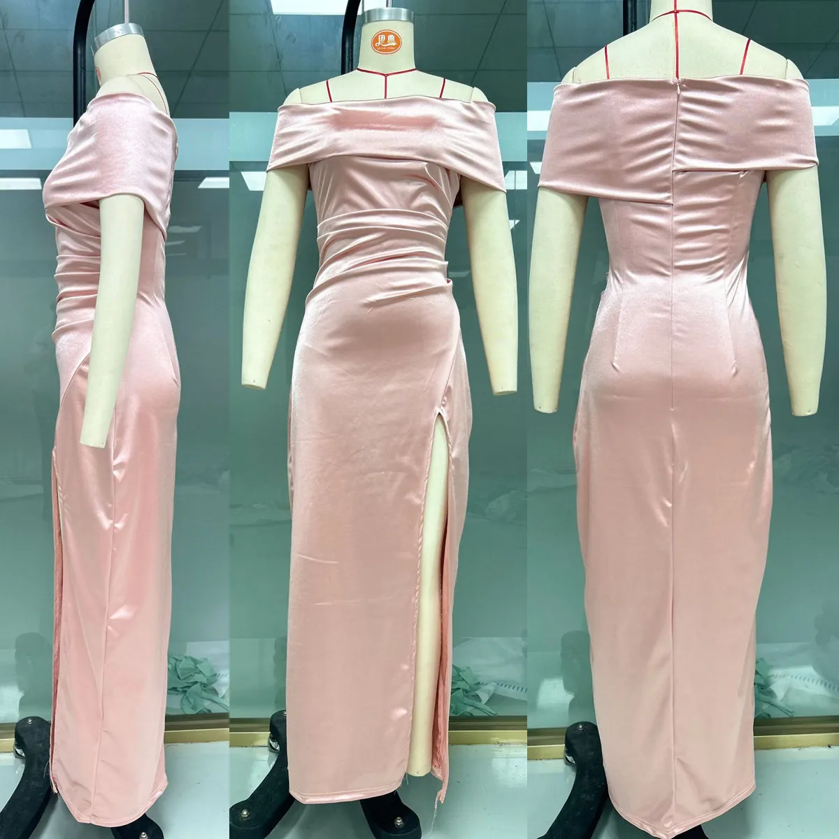 Robe de Soirée Élégante BYJ07 – Sirène Une Épaule en Satin | Toutes Saisons
