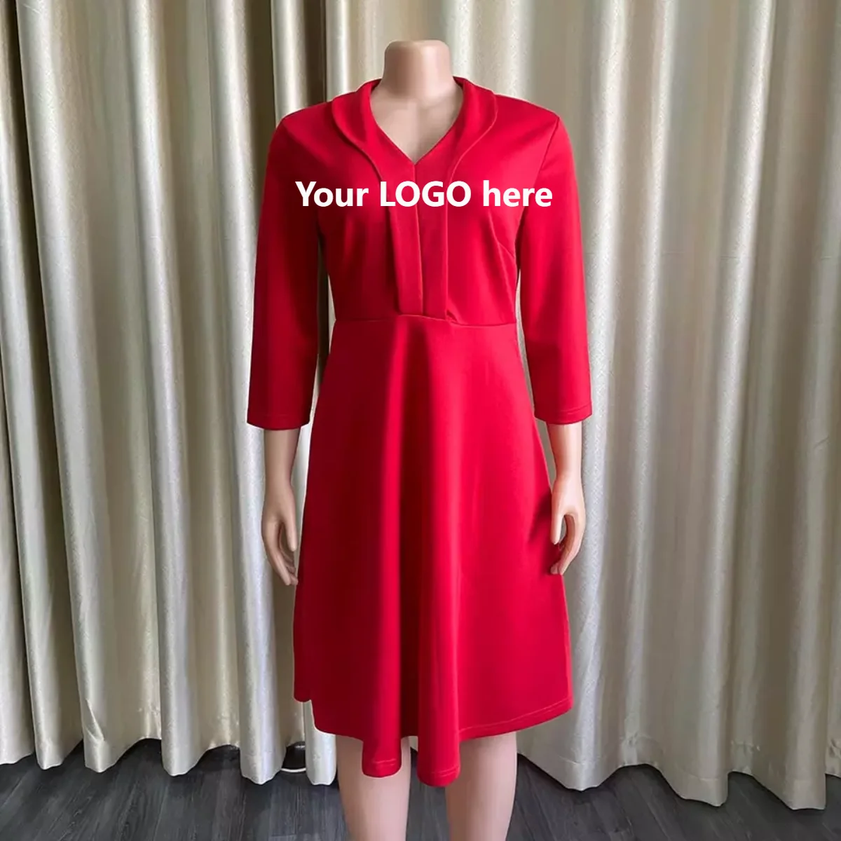 Robe Maxi Femme XJ119 – Col Cheongsam, Manches Volantées, Style Bohème Élégant