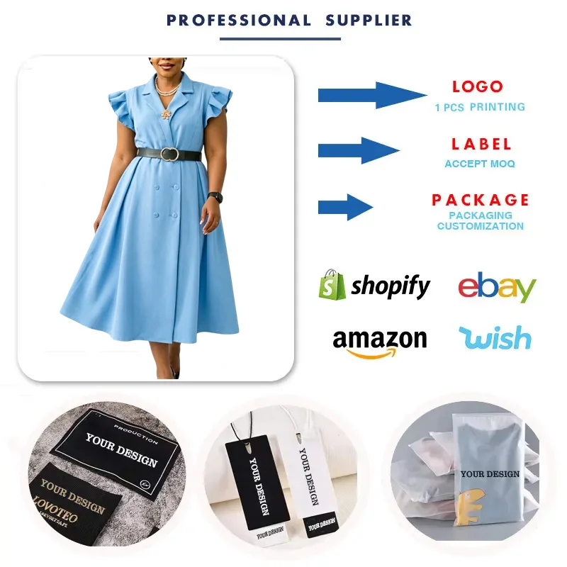 Robe Maxi Élégante Femme C8664 | Col V, Manches à Volants, Ceinture Incluse – Style Africain Bureau