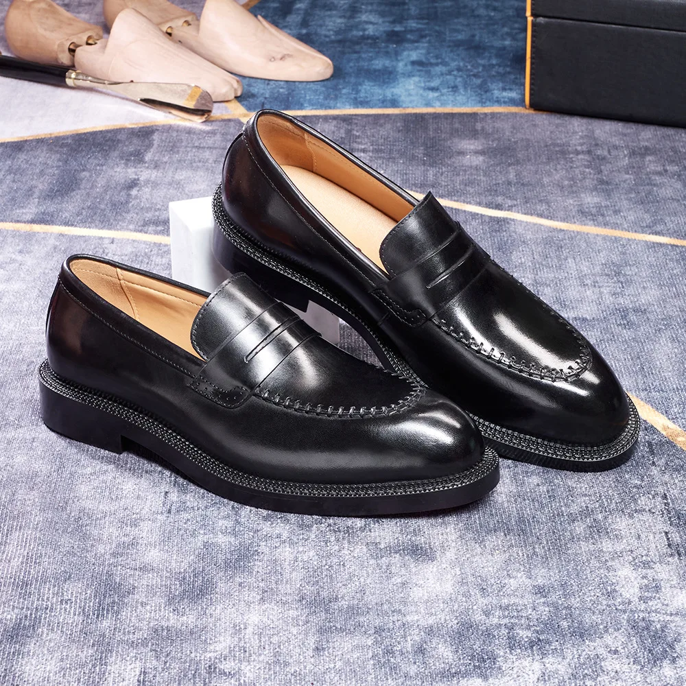 Mocassins Oxford en cuir véritable pour hommes – Élégants, confortables, toutes saisons