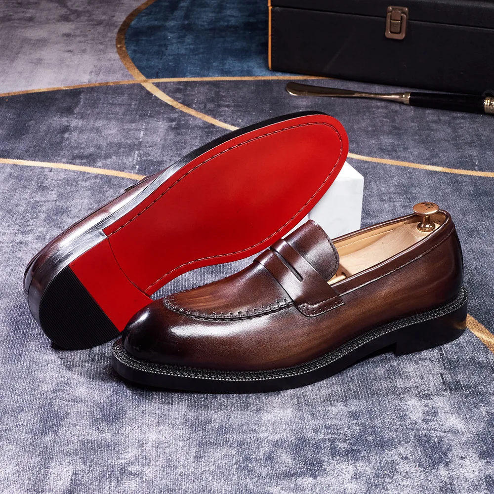 Mocassins Oxford en cuir véritable pour hommes – Élégants, confortables, toutes saisons