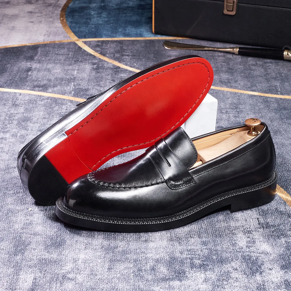 Mocassins Oxford en cuir véritable pour hommes – Élégants, confortables, toutes saisons
