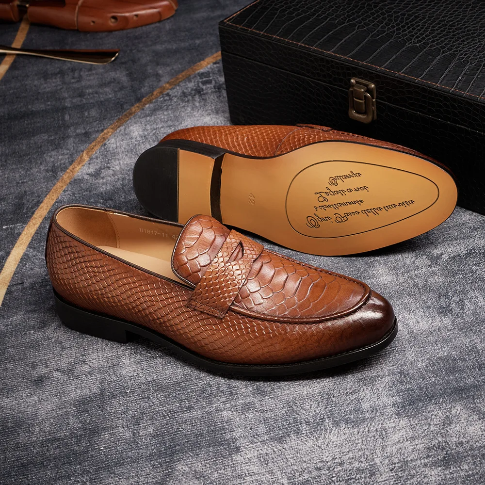 Chaussures Oxford Homme H1817-11 – Cuir Véritable, Faites Main, Élégantes