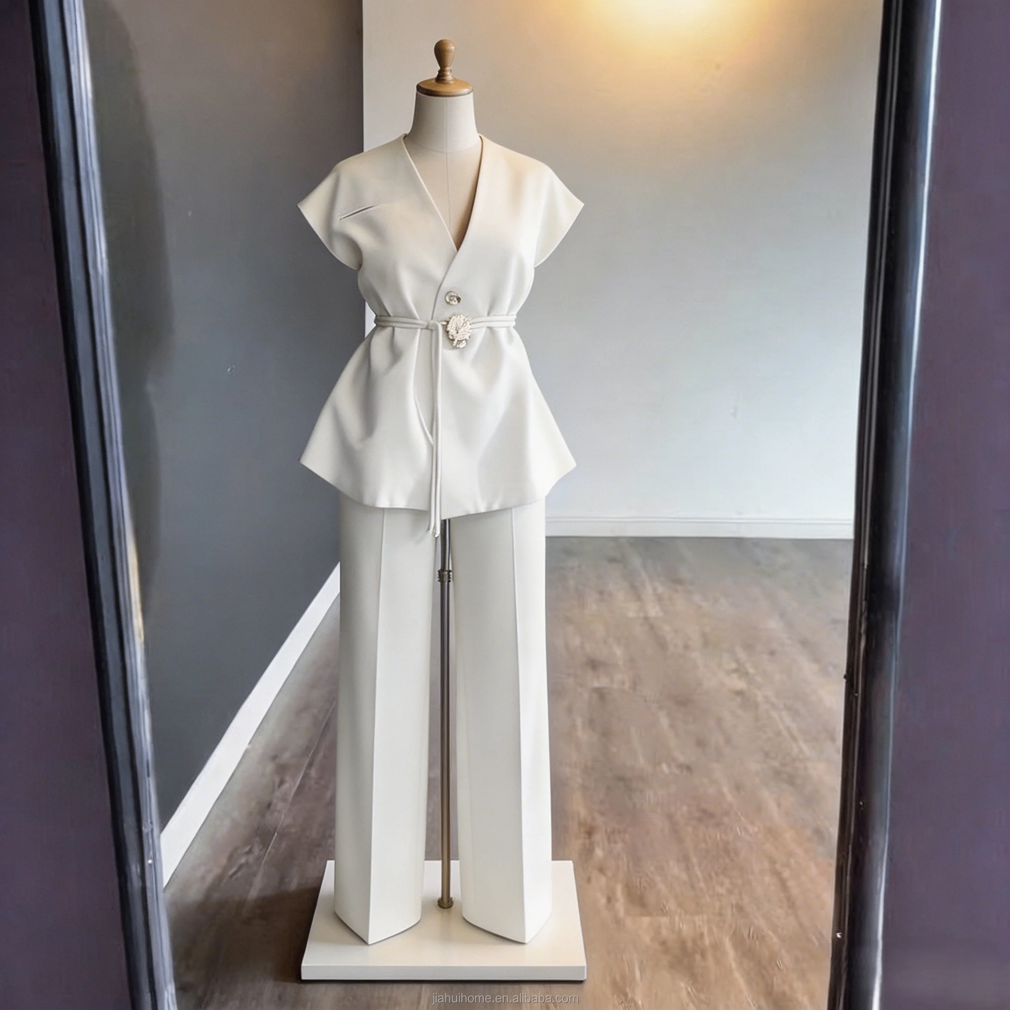 Ensemble 2 Pièces Femme Blazer Sans Manches & Pantalon Taille Haute – Chic & Confortable