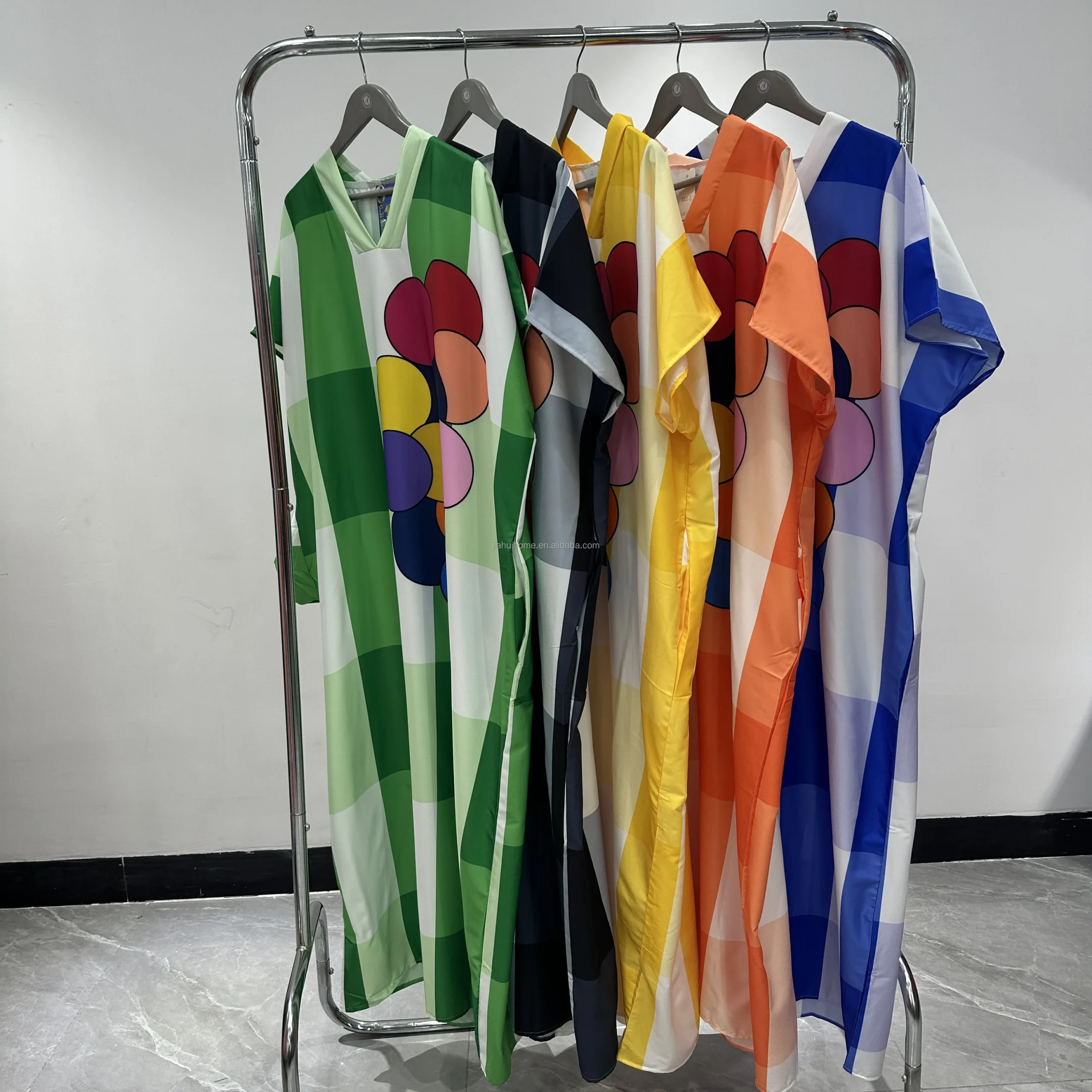 Robe Africaine Femme Longue Coton | Imprimé Ethnique Coloré | Coupe Ample Respirante