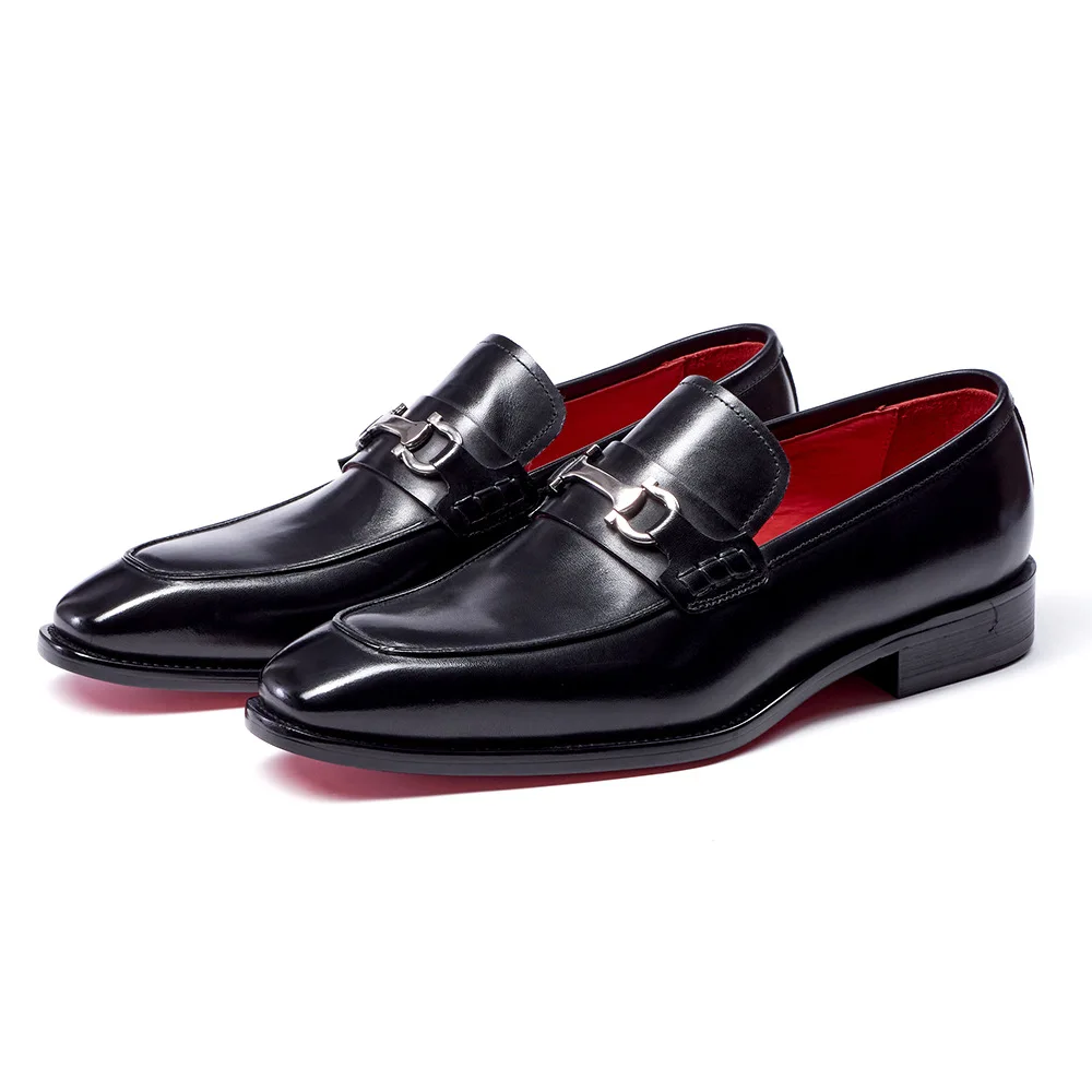 Mocassins Homme en Cuir Véritable – Chaussures Élégantes Bureau & Mariage Sans Lacets
