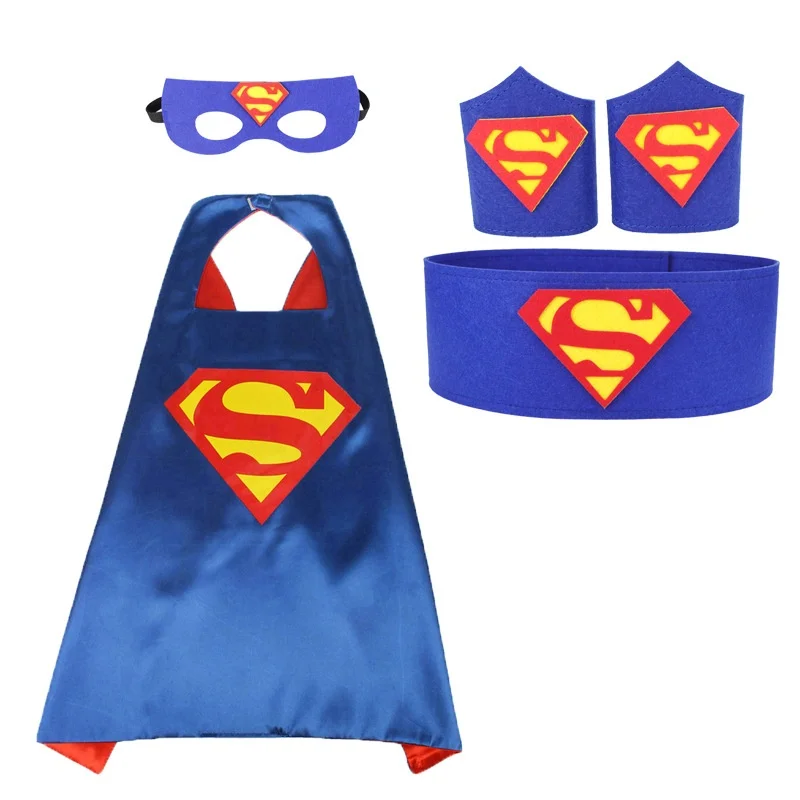 Cape Super-Héros Enfant avec Masque & Bracelet – Déguisement Garçon