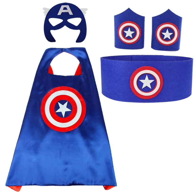 Cape Super-Héros Enfant avec Masque & Bracelet – Déguisement Garçon