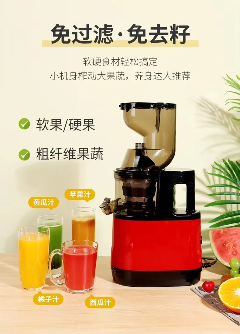 Extracteur de Jus Électrique Inox 500W – Centrifugeuse Multifonction Portable