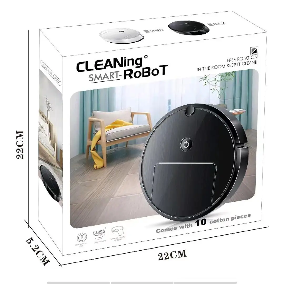 Robot Aspirateur Laveur Rechargeable USB – Nettoyage Automatique Sol 2 en 1
