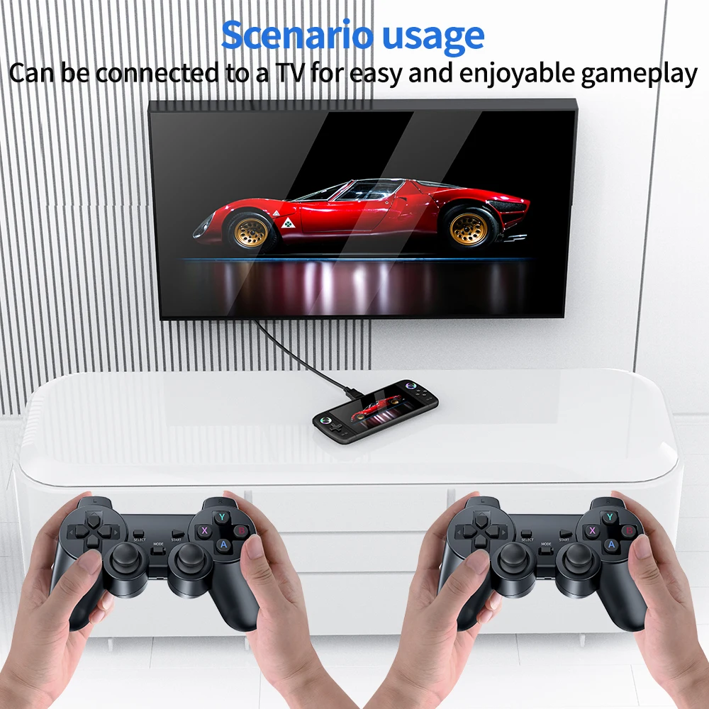 Console de Jeu Portable M27 – Écran IPS 7" HD, 10000 Jeux Intégrés, Wi-Fi, 64GB